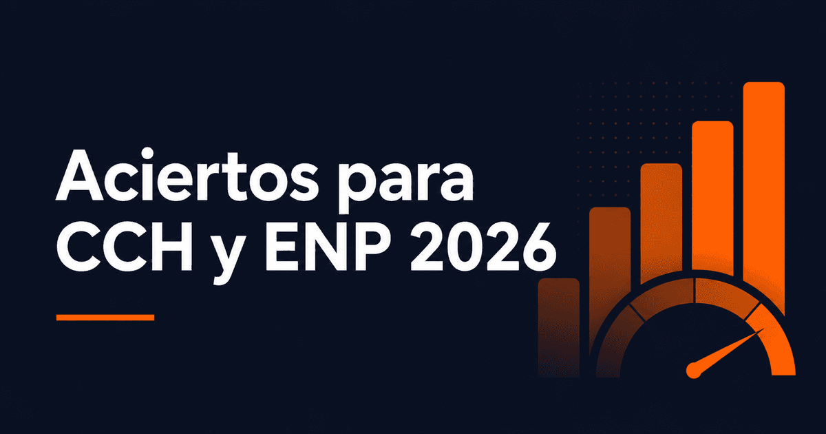 Tabla de aciertos para CCH y ENP 2026